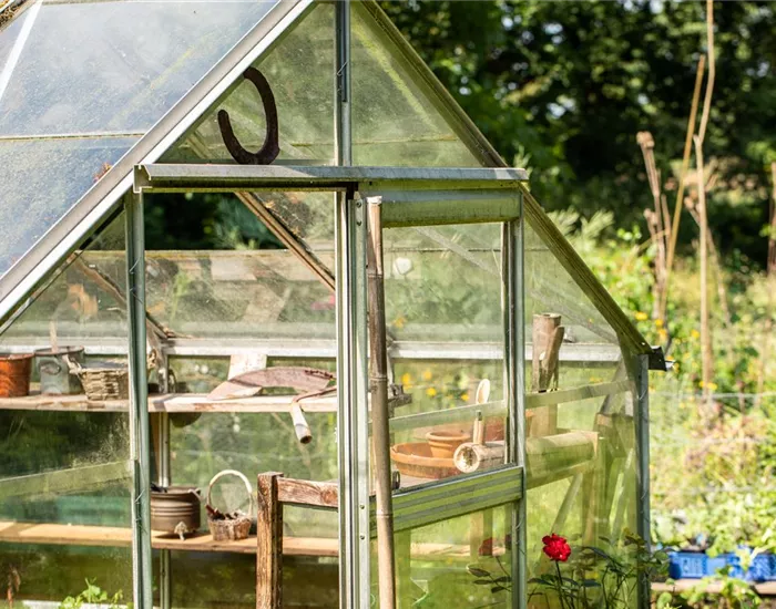 Gute Möblierung im Gewächshaus schafft Platz 