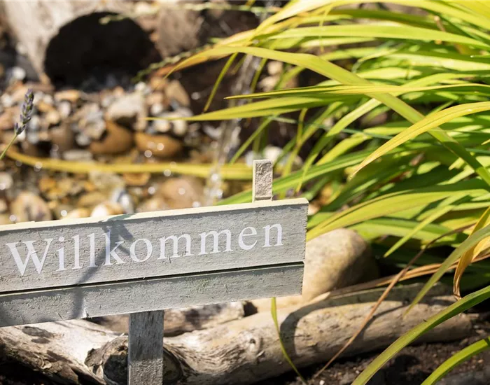 Immer auf dem richtigen Weg: Schilder und Wegweiser im Garten