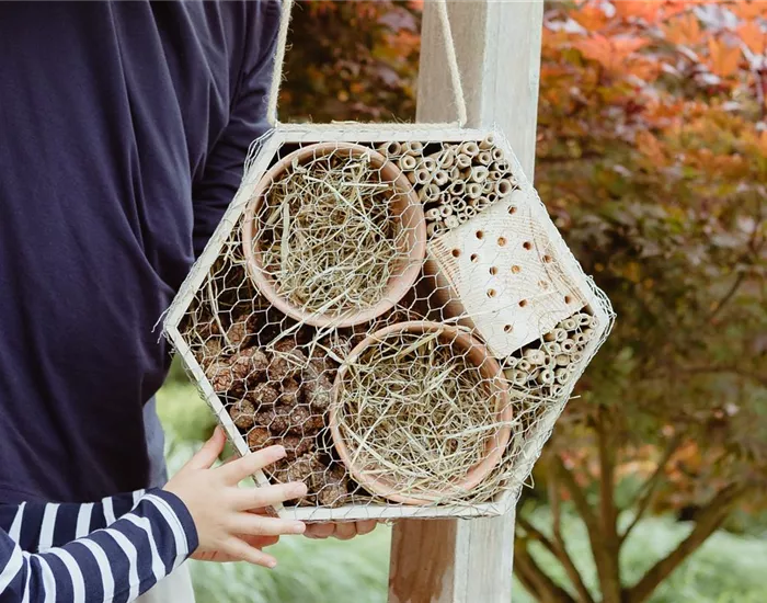 Ein Insektenhotel im Garten - Urlaub für kleine Nützlinge.